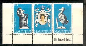 Mauritius 464a-c AT MNH 1978 Coronation Anniv.