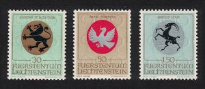 Liechtenstein Arms of Church Patrons 3v 1st issue 1969 MNH SG#507-514