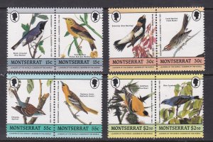 Montserrat # 580-583, Birds, Mint NH, 1/2 Cat.