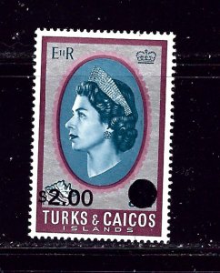 Turks and Caicos 195 MNH 1969 surcharge