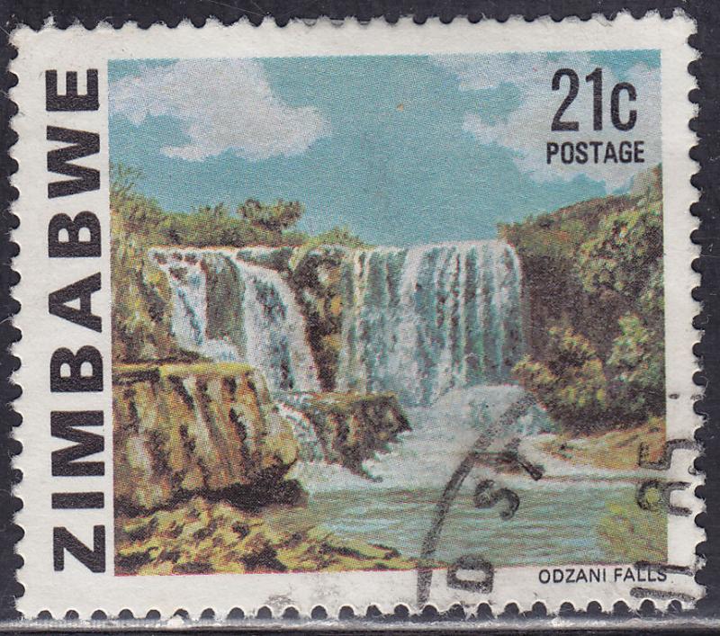 Zimbabwe 424 USED 1980 Odzani Water Falls