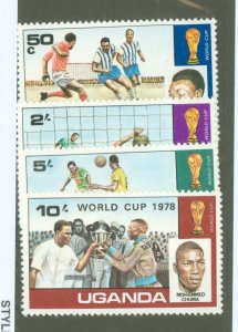 Uganda #203-206 Mint (NH) Single (Complete Set)