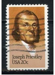 USA 1983  - Scott 2038 used - 20c, Joseph Priestley