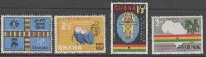 GHANA SG207/10 1959 2nd ANNIV OF INDEPENDENCE MNH