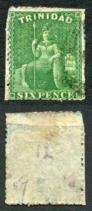 Trinidad and Tobago SG22 4d Grey wmk CA U/M BROWN Gum Cat 90 pounds