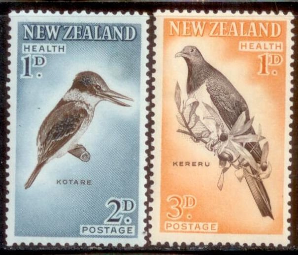 New Zealand 1960 SC# B59-60 Birds MNH-OG E170