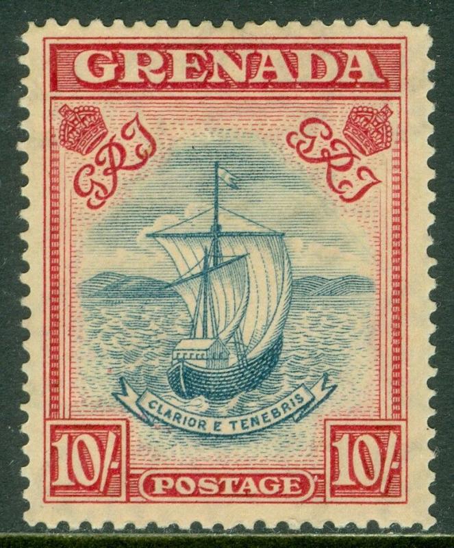 EDW1949SELL : GRENADA 1943 Stanley Gibbons #163b Slate Blue VF M OG VLH Cat £300