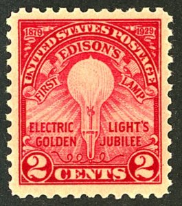 U.S. #655 MINT OG LH