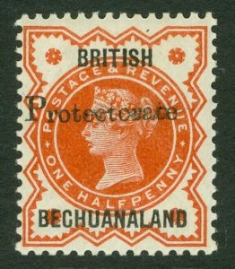 SG 40a Bechuanaland 1888. ½d vermilion 'Protectorate' double. A fine fresh...