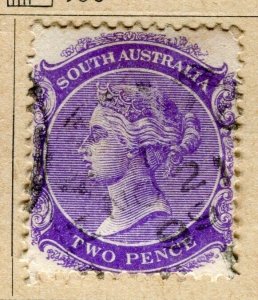 SOUTH AUSTRALIA; 1900s early QV issue used 2d value