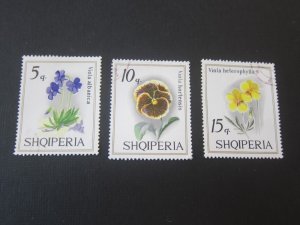 Albania Shqiperia 1969 Sc 1227-9 flower FU