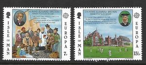 ISLE OF MAN, 174-175, MNH, POET AND SCHOLAR