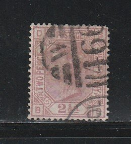 Great Britain 66 Plate 2 U Queen Victoria (B)