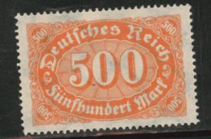 Germany Scott 203 MH* 1922 stamp with web wmk 126