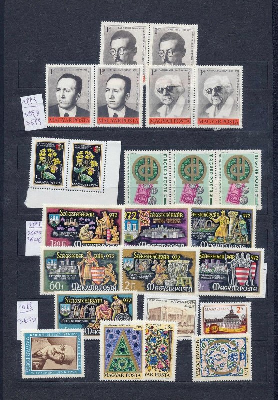 HUNGARY 1970s MNH (Appx 90 Stamps) (Mr 899