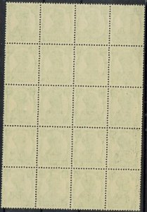 PATIALA 1941 KGVI 9P MNH ** BLOCK  