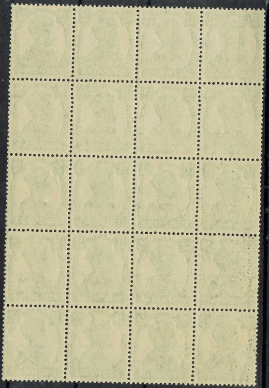 PATIALA 1941 KGVI 9P MNH ** BLOCK  