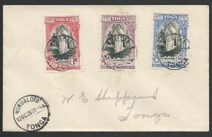 TONGA 1938 20th Anniv set on FDC - Nukualofa cds...........................27485