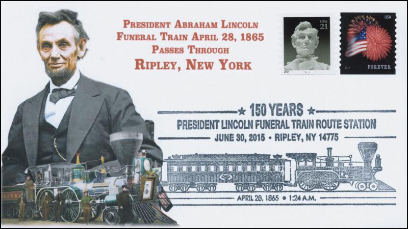 2015, President Lincoln Funeral Train Route, Pictorial, Ripley NY, 15-357