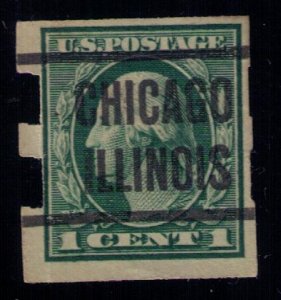 U.S. #481 Precancel Schermack Type III Very Fine  (1916):