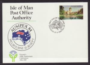 Isle of Man MI P4 Ausipex Postal Card U/A FDC