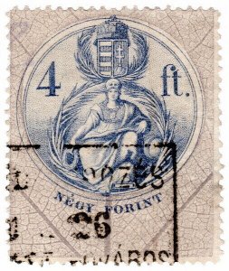 (I.B) Hungary Revenue : Duty Stamp 4ft