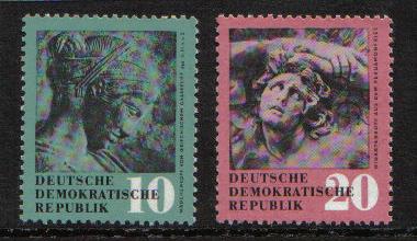 Germany  DDR 1958 MNH Antique arts complete