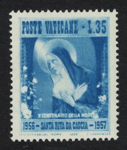 Vatican Fifth Death Centenary of St Rita at Cascia 35L 1956 MH SC#211 SG#243