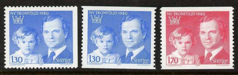 Sweden 1318-20 MNH Crown Princess Victoria, King Carl XVI Gustaf