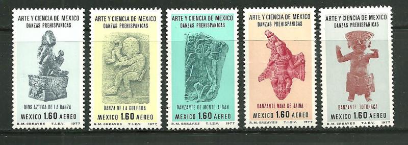 Mexico C-548-52 MNH Pre-Columbian Sculptures