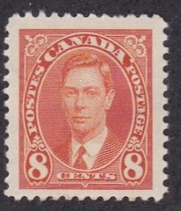 Canada # 236, King George VI, Definitive Stamp, Mint Hinged, 1/2 Cat.