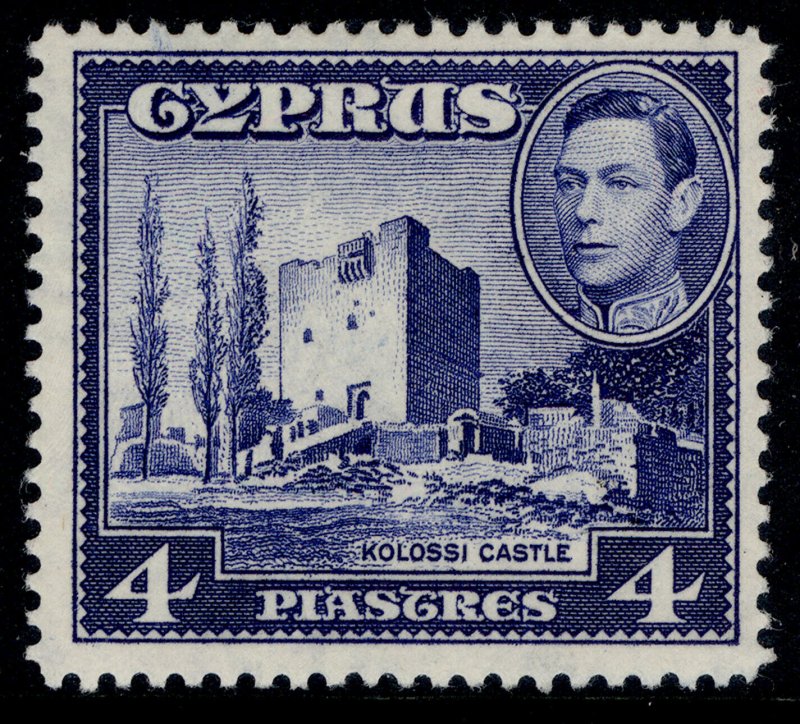 CYPRUS GVI SG156b, 4pi ultramarine, M MINT.