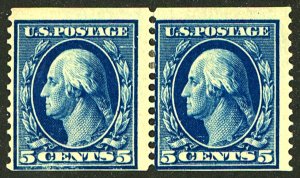 U.S. #355 MINT PAIR OG HR