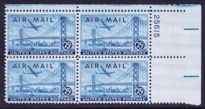 US C36a MNH Plate Block CV $5.25