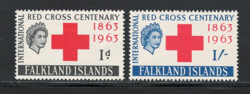 Falkland Islands 1963 Red Cross Omnibus Issue Scott # 147 - 148 MH