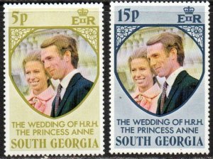 South Georgia Sc #37-38 Mint Hinged