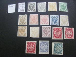 BOSNIA 1900 HINGED  SC 11-24 SET XF $100 (152)