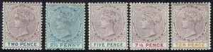 LAGOS 1887 QV RANGE TO 10D 