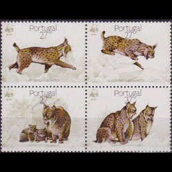 PORTUGAL 1988 - Scott# 1716-9 WWF-Lynx Set of 4 NH