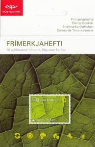 Iceland 2011 Booklet of 10 Leaf details EUROPA