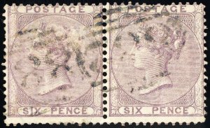 Great Britain Stamps # 27 Victoria Used Fresh Pair Scott Value $200.00