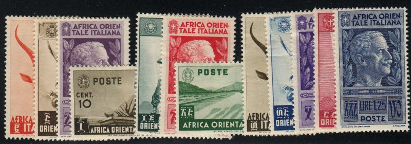 Italian East Africa - 1938 - SC 1-11,13 - HH