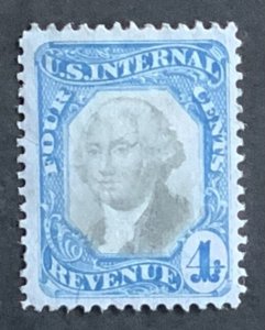 USA REVENUE STAMP SECOND ISSUE 1871 4 CENTS  SCOTT #R106