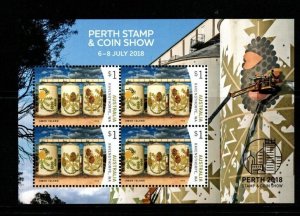 AUSTRALIA SGMS4933 2018 PERTH STAMP AND COIN SHOW MNH