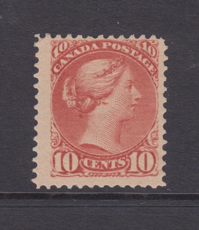 Canada Sc 45 MLH. 1888 10c brown red Queen Victoria