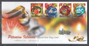 Pitcairn Is. Scott 627-30 FDC - Christmas 2005