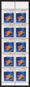 Palau 75a Seashell Booklet Pane MNH VF