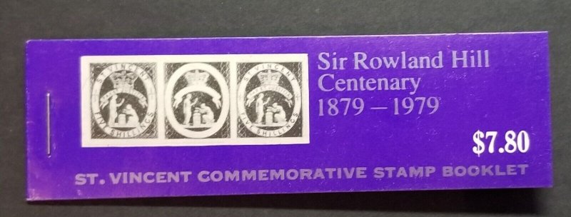 1979 SIR ROWLAND HILL STAMP CENTENARY ST VINCENT BOOKLET z8272