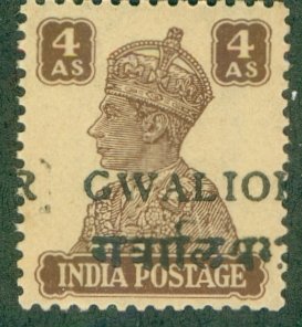 INDIAN STATE GWALIOR 123 MNH (RL) 4734 CV $11.00 BIN $6.00