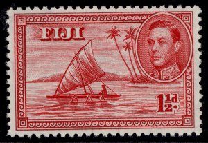 FIJI GVI SG252c, 1½d deep carmine, NH MINT.